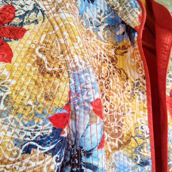 Alfred Dunner Quilted Floral Lightweight Jacket - Picture 2 of 6